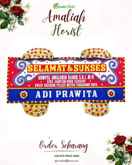 Papan Bunga Ucapan Selamat Asemgede
